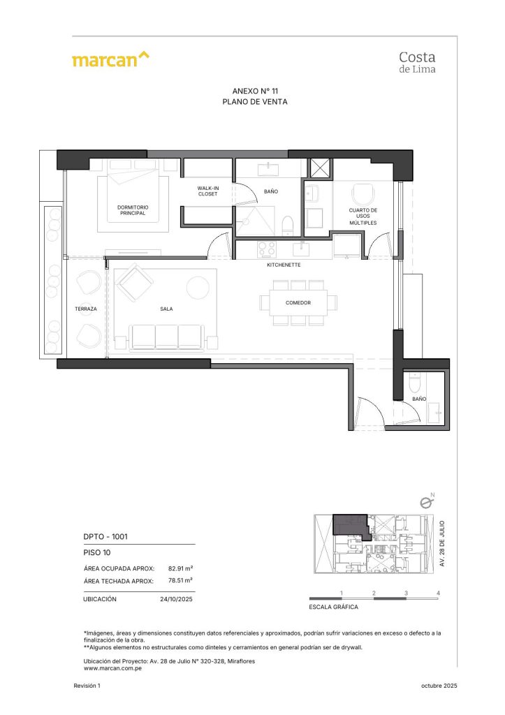 Llano Zapata 430 - departamento 1001
