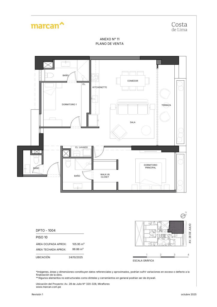 Llano Zapata 430 - departamento 1004