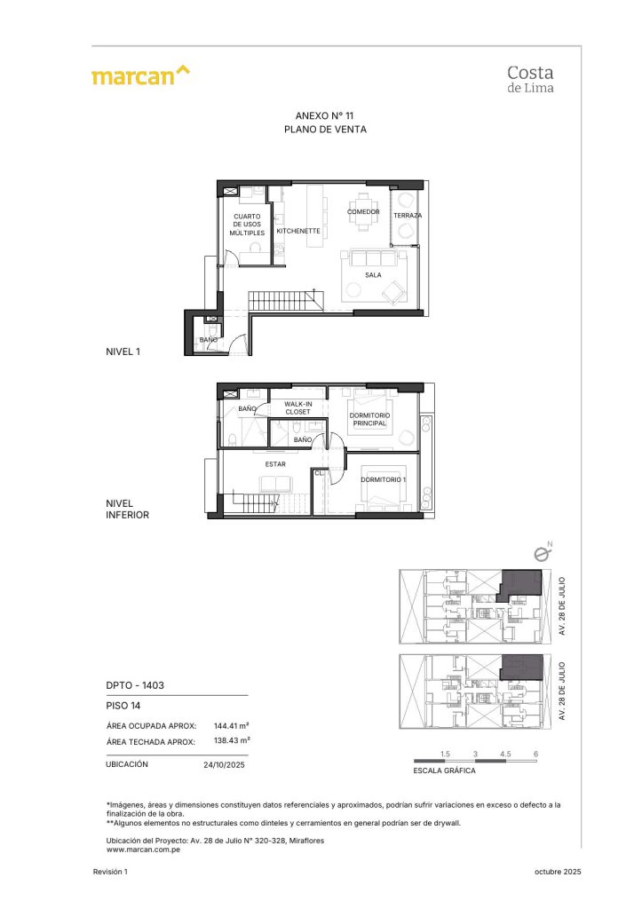 Llano Zapata 430 - departamento 1403