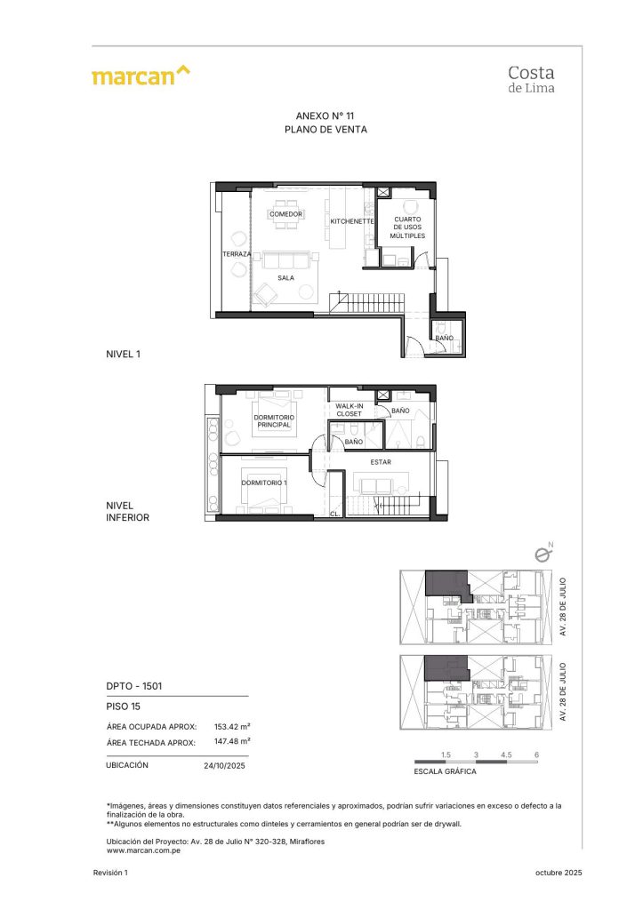 Llano Zapata 430 - departamento 1501