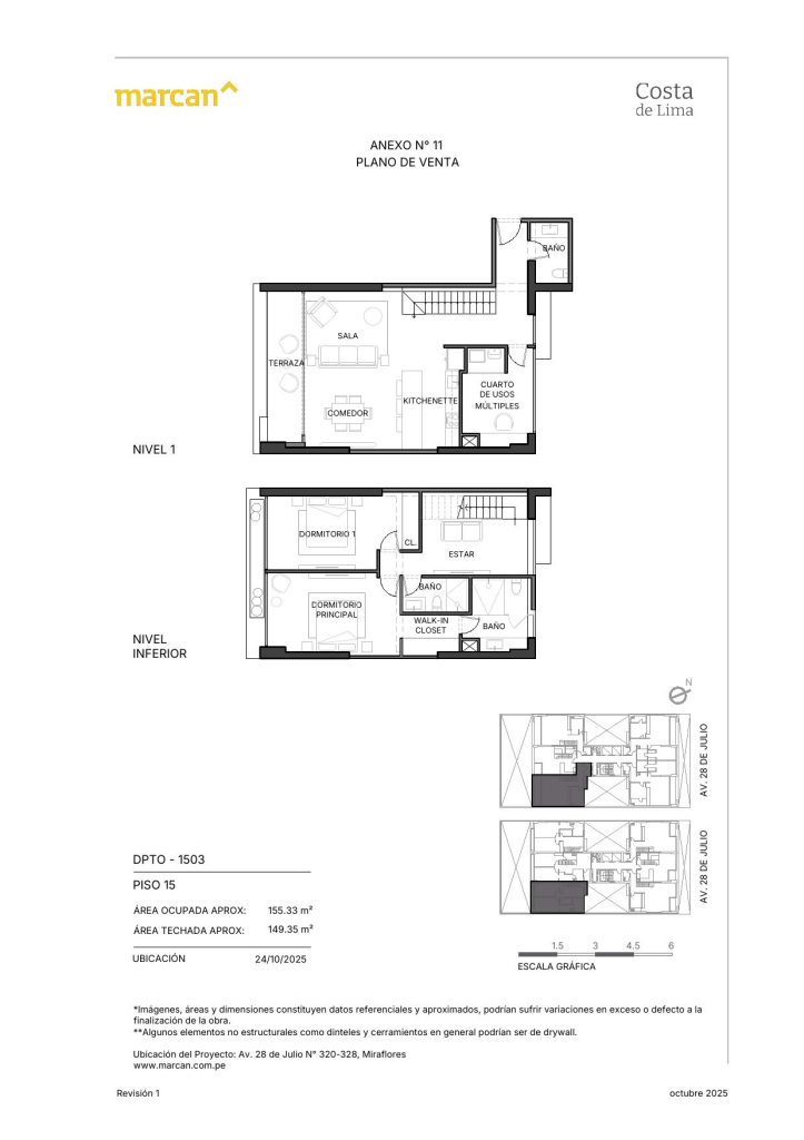 Llano Zapata 430 - departamento 1503