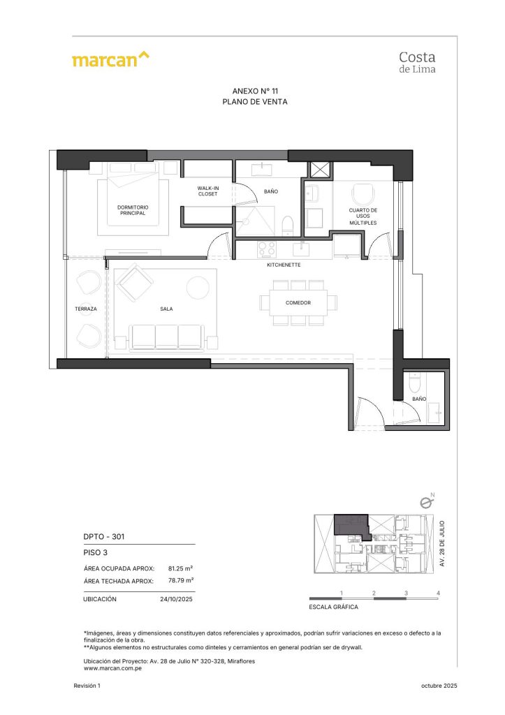 Llano Zapata 430 - departamento 301