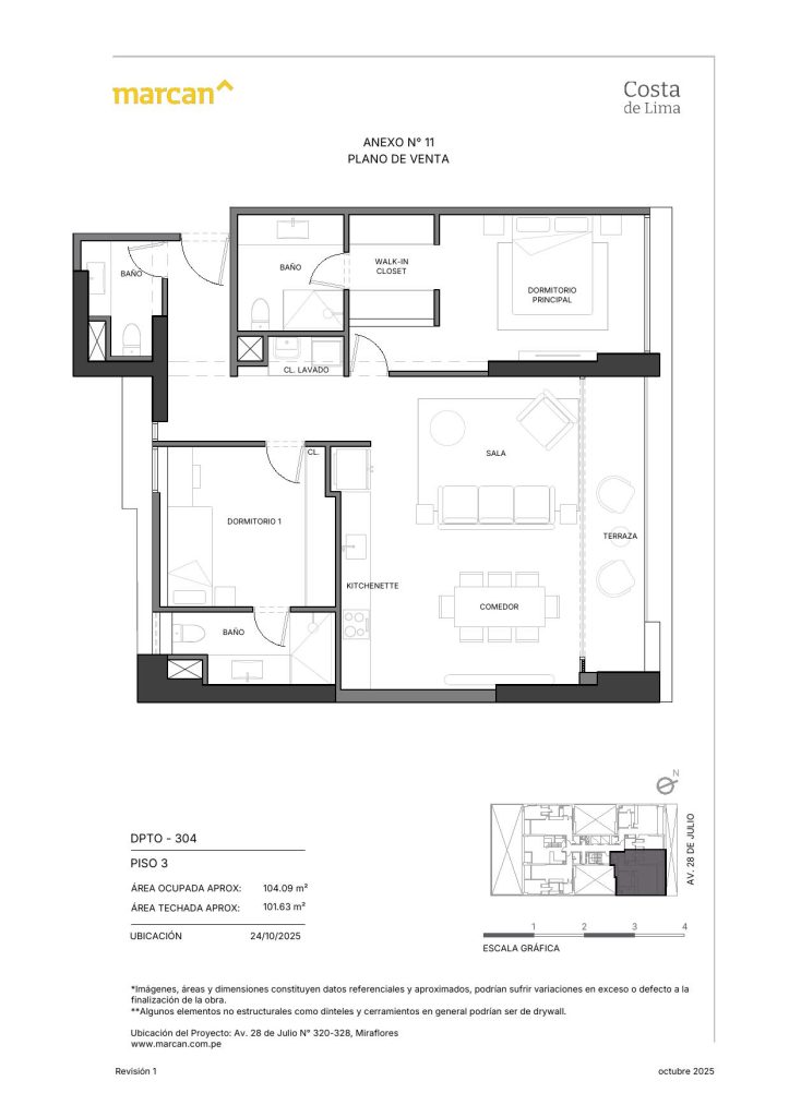Llano Zapata 430 - departamento 304