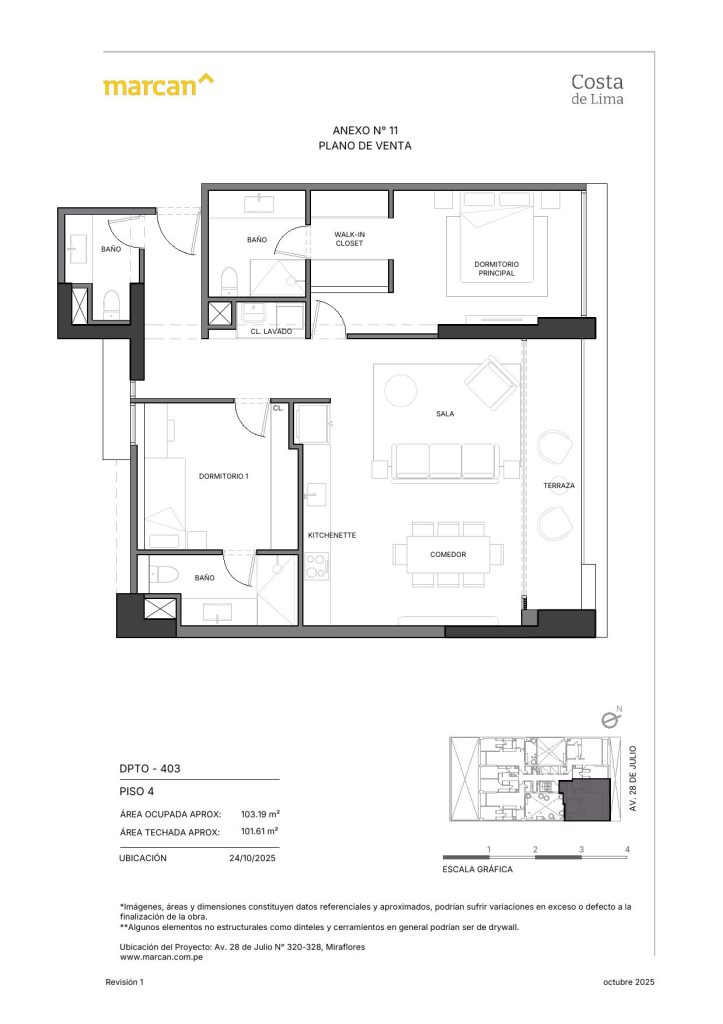 Llano Zapata 430 - departamento 403