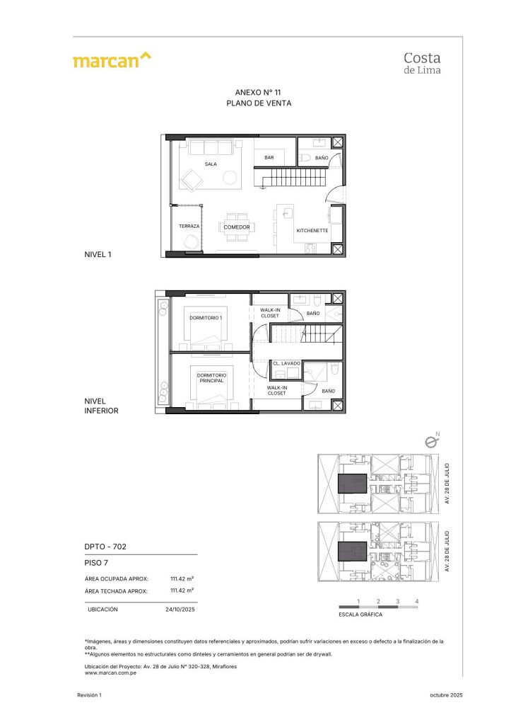 Llano Zapata 430 - departamento 702
