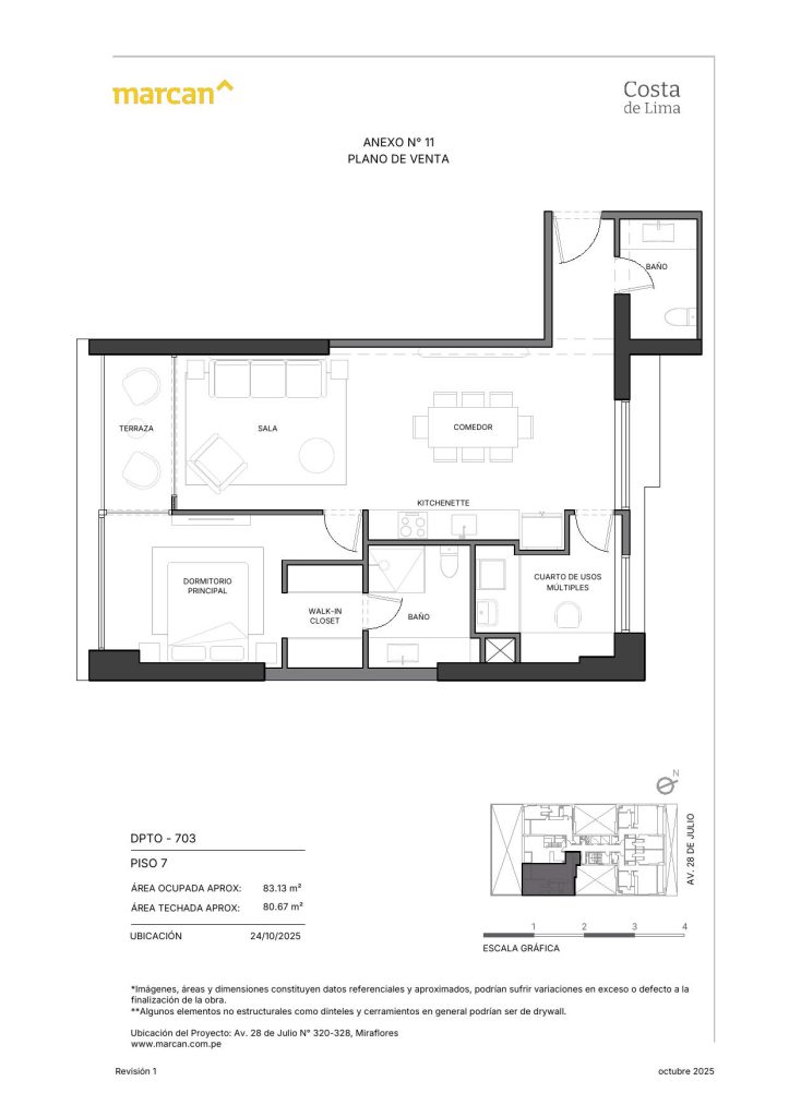 Llano Zapata 430 - departamento 703