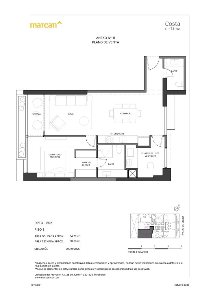 Llano Zapata 430 - departamento 802