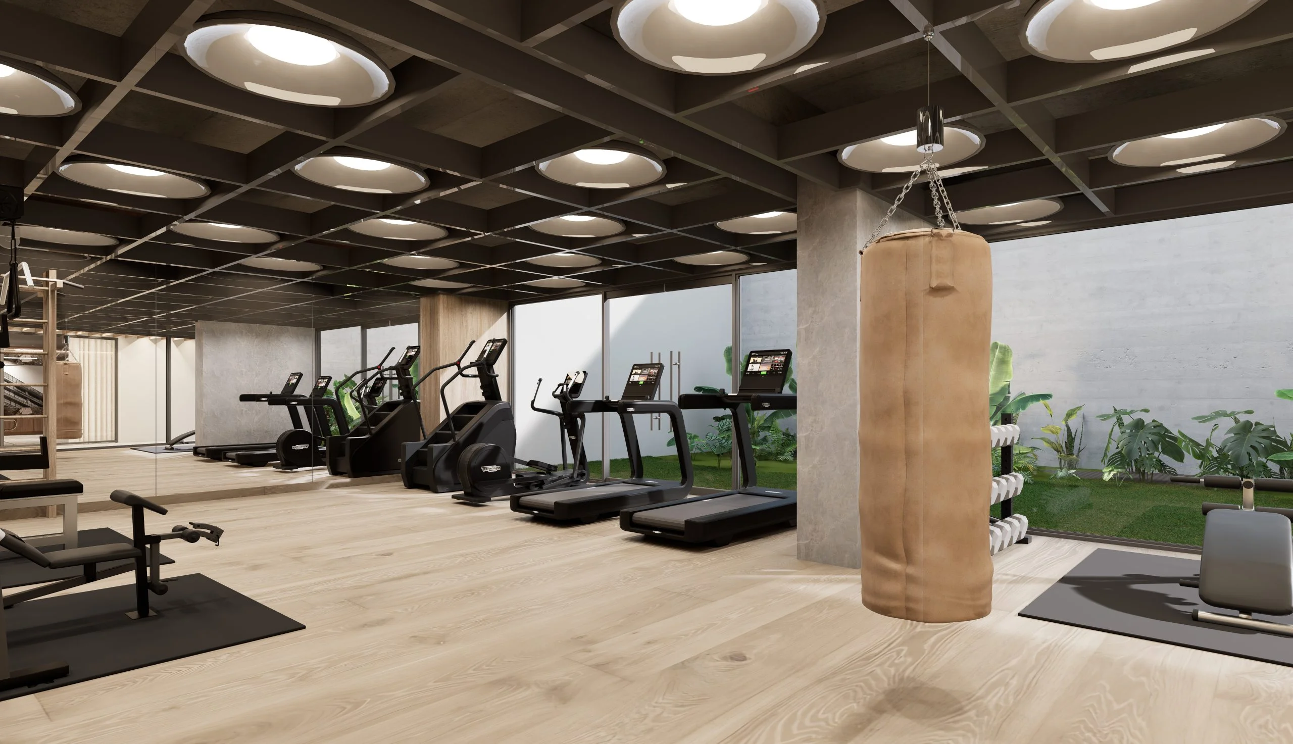 COSTA DE LIMA AREAS COMUNES GYM - Estrategias de inversión en departamentos de 1 dormitorio en Miraflores. Un análisis técnico detallado: Proyecto Costa de Lima