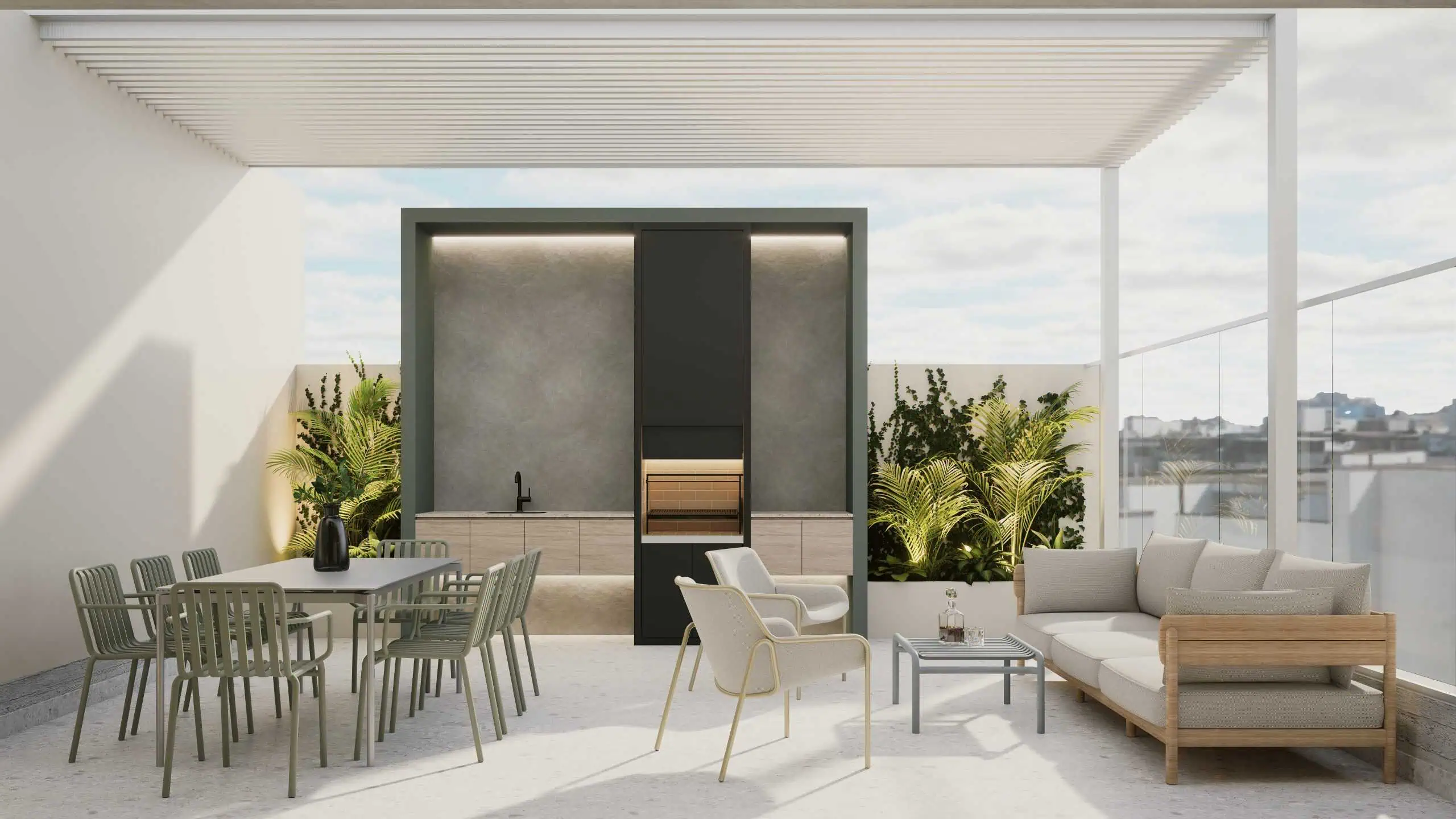 Llano Zapata AREAS COMUNES AZOTEA TERRAZA - Panorama actual de los Departamentos nuevos en venta en Miraflores y su proyección al 2026