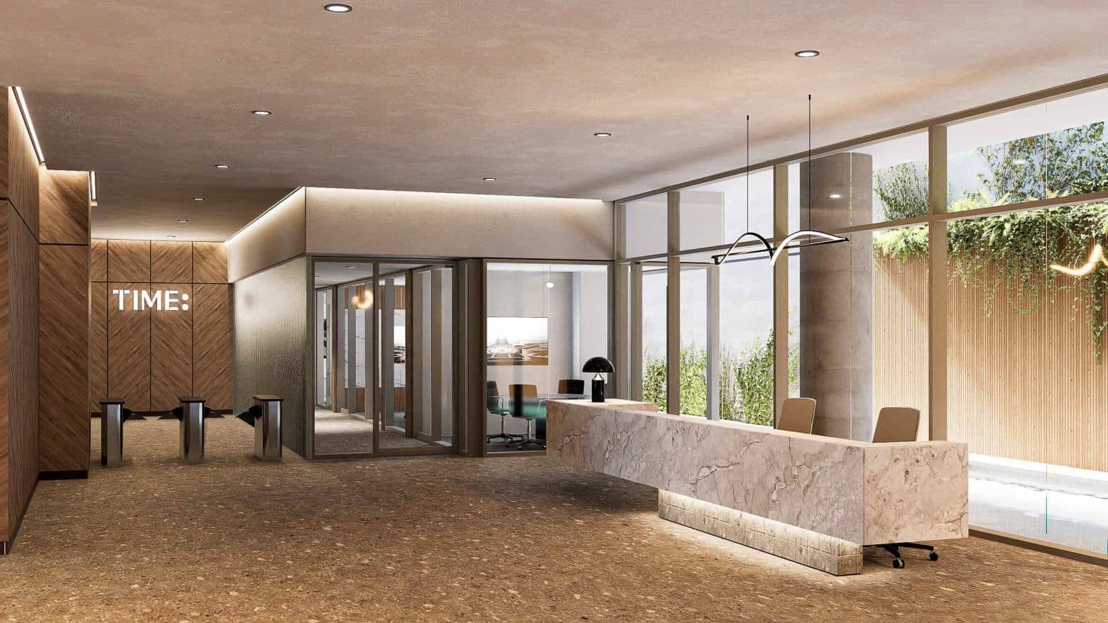Proyectos de oficinas TIME LOBBY 1 - Proyectos de oficinas en Miraflores: espacios estratégicos para empresas que buscan crecer
