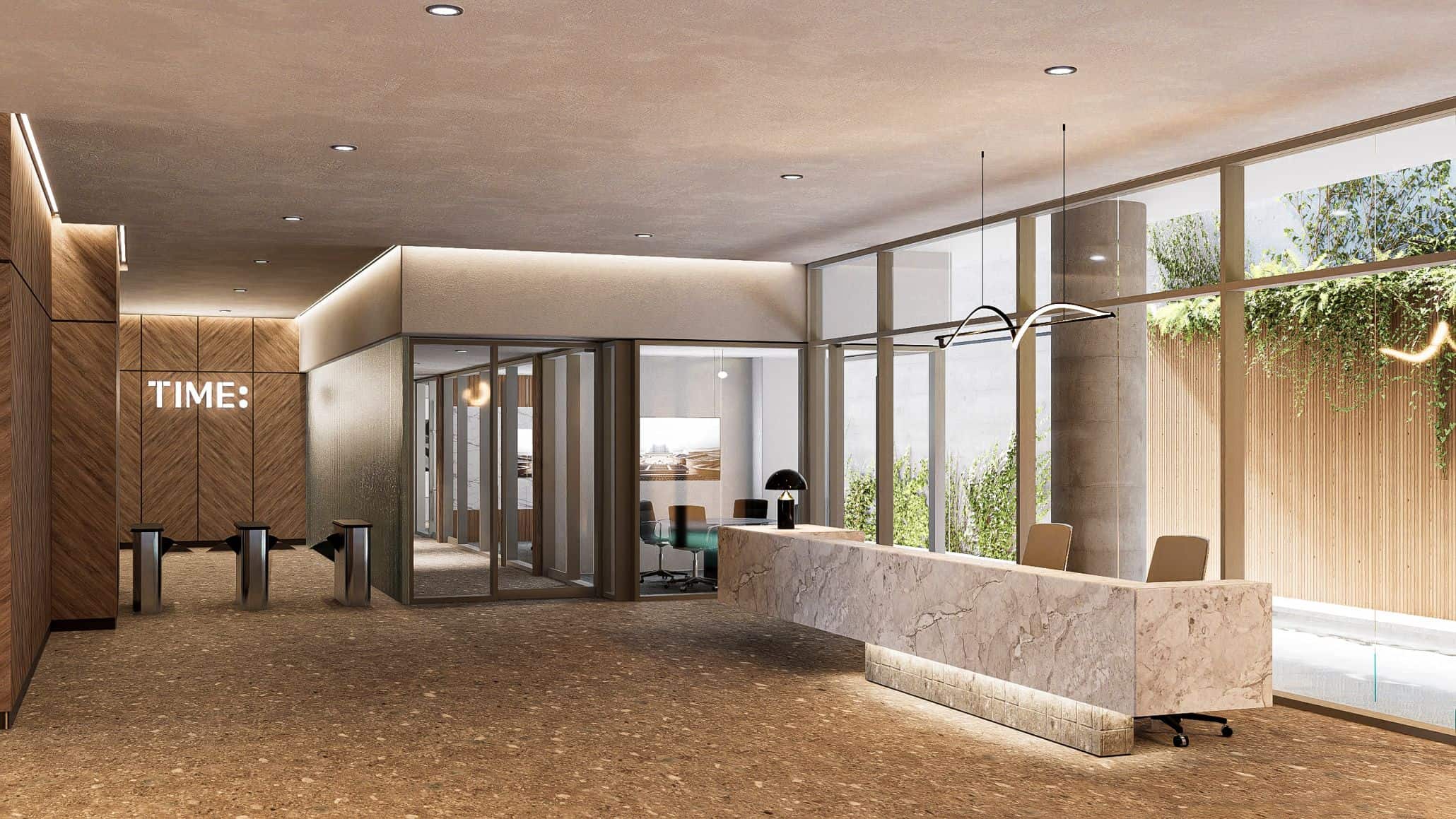 TIME Benavides AREAS COMUNES LOBBY 11 - Venta de oficinas en San Isidro: inversión estratégica y espacios que impulsan tu crecimiento