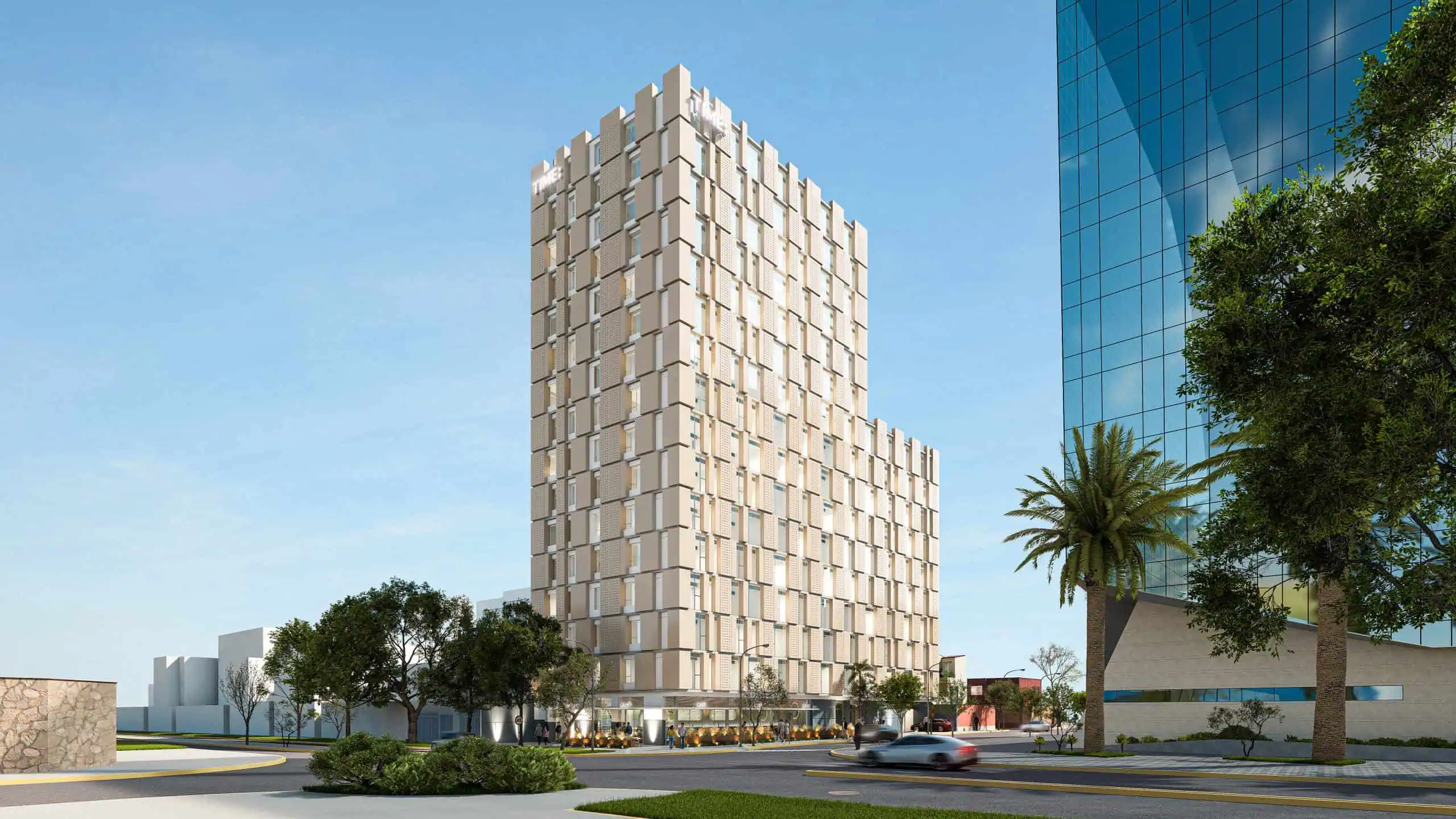 Time Angamos VISTA FACHADA - Oficinas boutique para médicos en Miraflores | Time Angamos